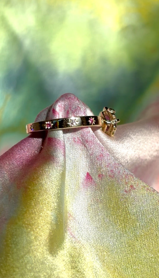 Lucky Flowers Spinner ❀ Pink & Lilac Tourmaline