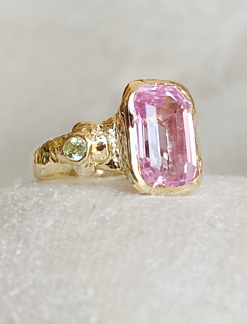 Morganite of Higher Love Ring ~ Supreme Pink