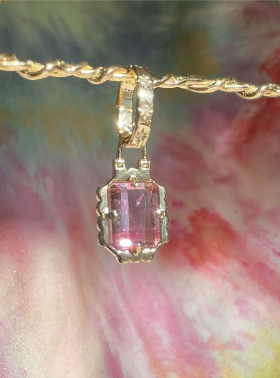 Lucky Flowers ❀ Electric Pink & Baby Pink Charm