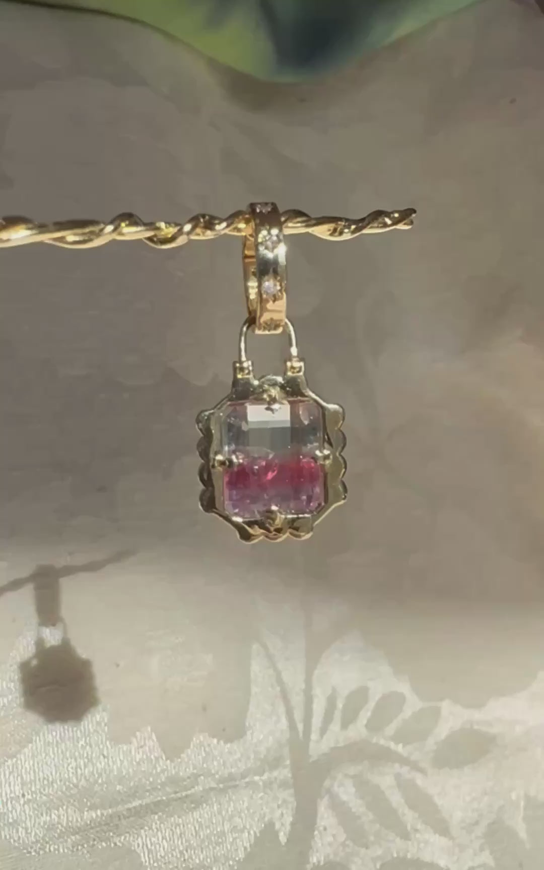 Load and play video in Gallery viewer, Lucky Flowers ❀ Violet, Electric Pink &amp;amp; Sky Blue charm
