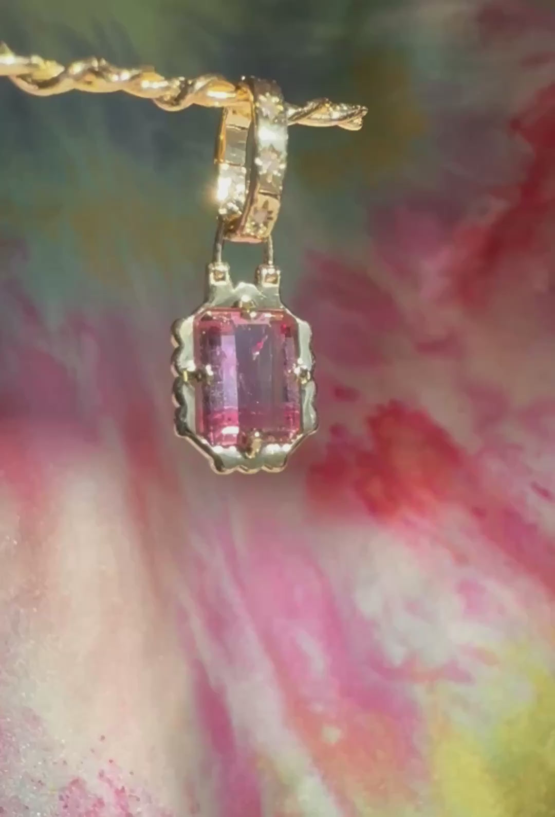 Load and play video in Gallery viewer, Lucky Flowers ❀ Electric Pink &amp;amp; Baby Pink Charm
