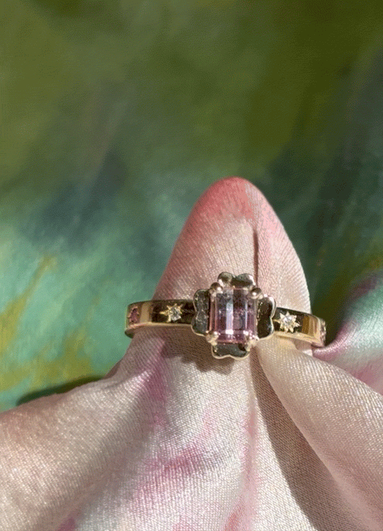 Lucky Flowers Spinner ❀ Pink & Lilac Tourmaline