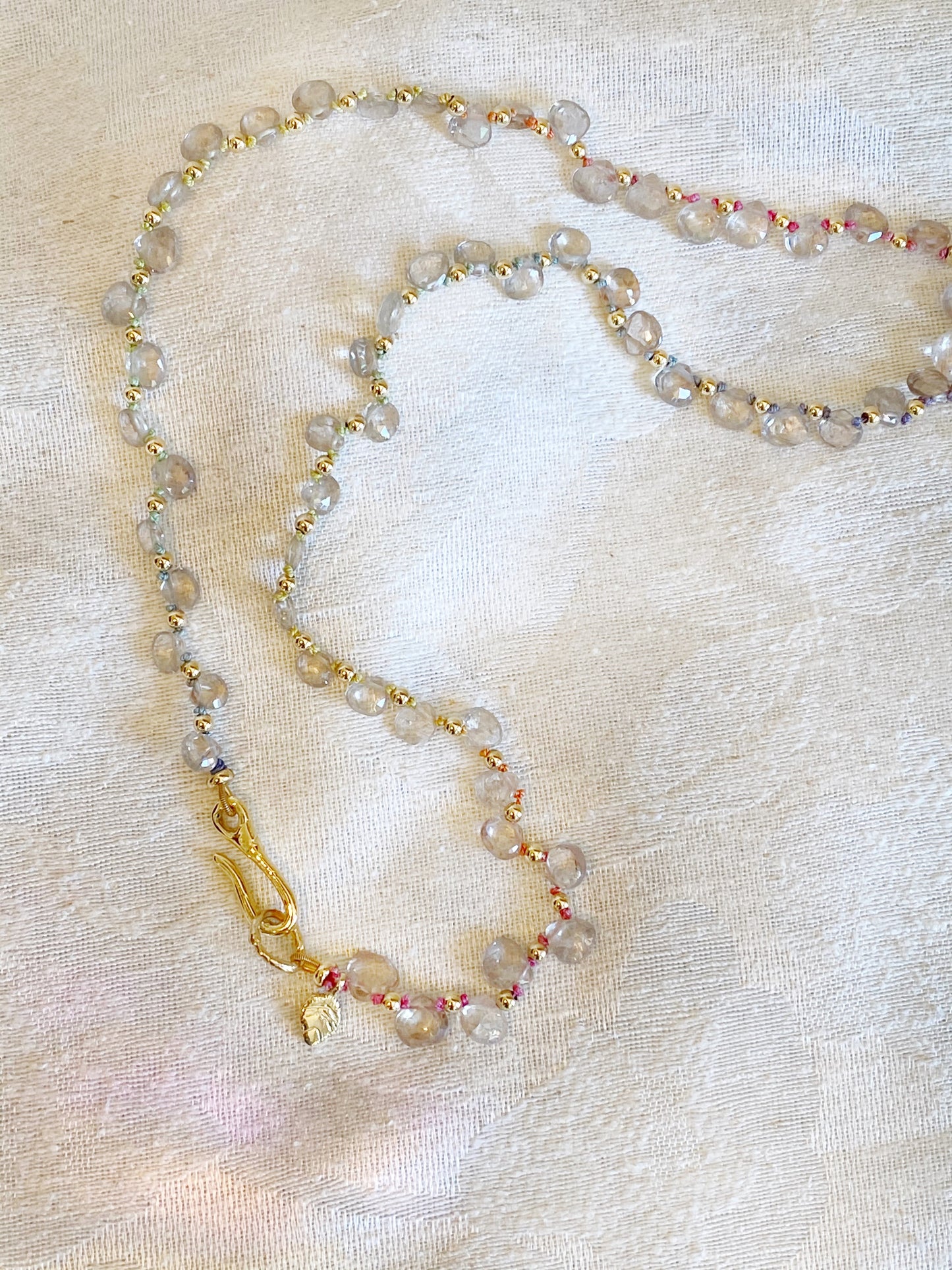 Tears are Prisms beaded necklace